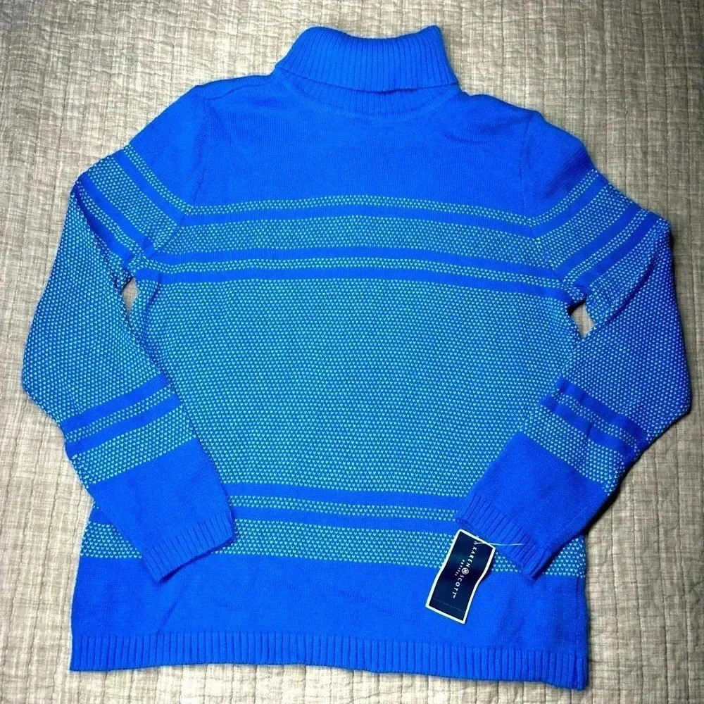 Vibrant blue turtleneck